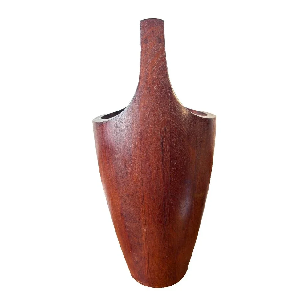 Vtg Dansk Teak Ice Bucket Jens Quistgaard Denmark Mid Century Modern MCM 19